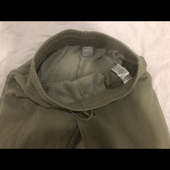 Tna Cozy Fleece Perfect Sweatpants SEAGRASS GREEN - Picture 8 of 8